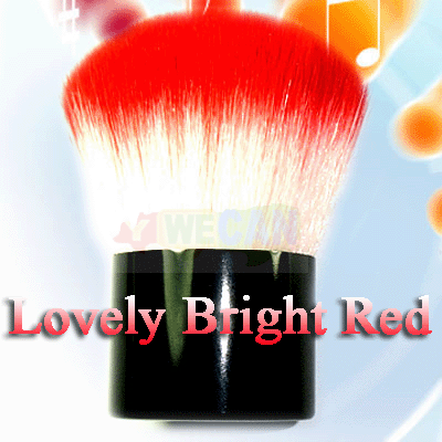 Large Full Studio Powder Brush Kabuki Makeup Bright Red